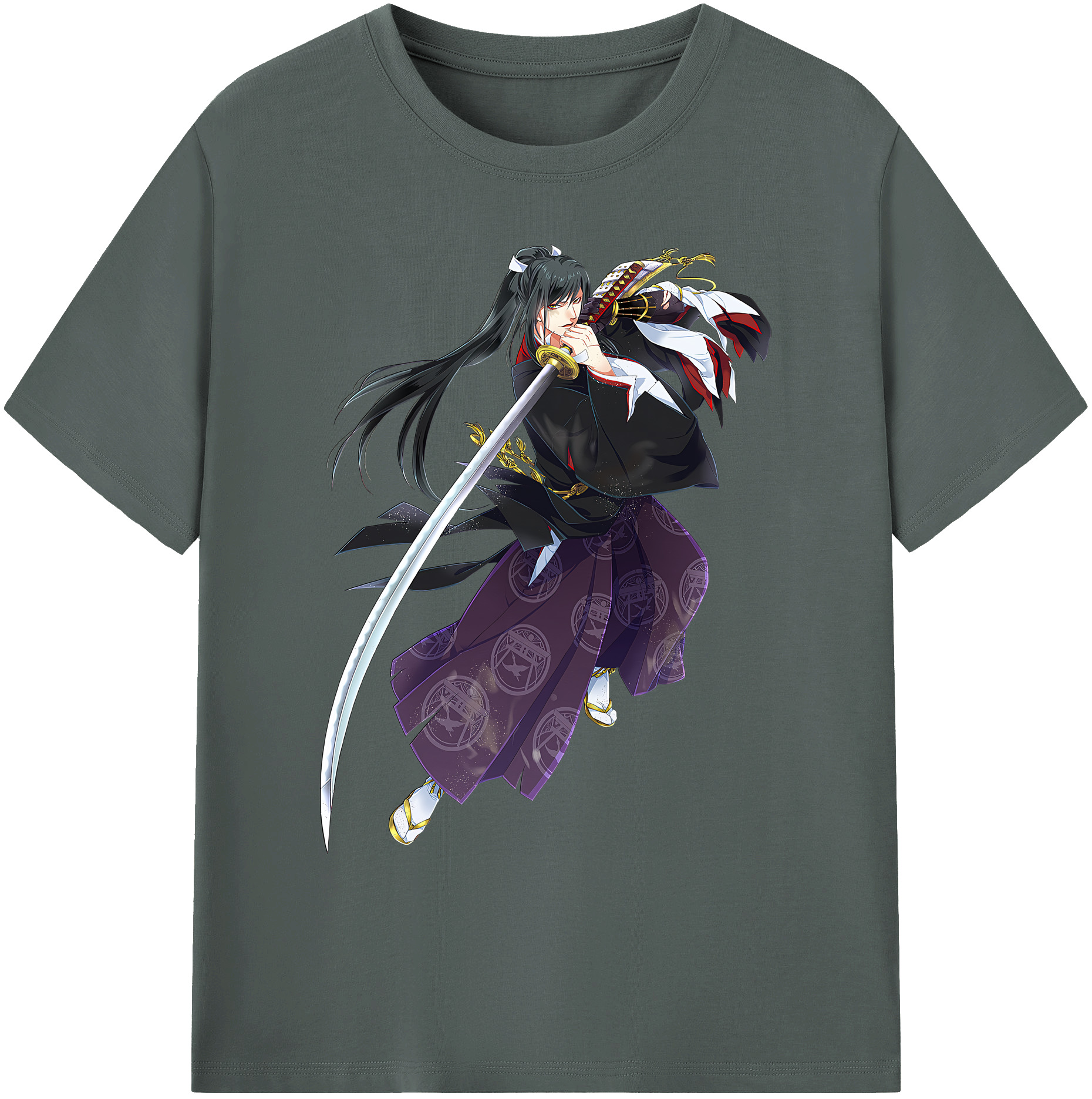 （画像用） 刀剣乱舞 Touken Ranbu 綿100％ メンズ半袖Tシャツ｜肌触りやわらか＆通気性
